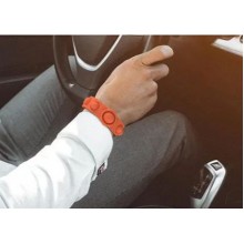 Браслет на руку  Антистресс поп ит Pop it  симпл димпл  Simple dimple унисекс оранжевый  (AL-222)