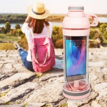 Спортивная бутылка CUP Bottle 5s с отсеком для мобильного телефона розовый(GS - 3613) Спортивная бутылка CUP Bottle 5s с отсеком для мобильного телефона розовый(GS - 3613)