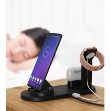 Беспроводная зарядка Multi-Function Charging Stand 3в1 зарядное устройство для IPhone X, 11, MAX, Samsung, HuaWei(GS - 555) Беспроводная зарядка Multi-Function Charging Stand 3в1 зарядное устройство для IPhone X, 11, MAX, Samsung, HuaWei(GS - 555)
