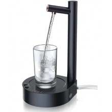 Аккумуляторная помпа для воды Water Pump электрическая с подставкой Черная (TG7021)