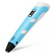 3D ручка c LCD дисплеєм і набір еко пластику для малювання 3DPen-2 Блакитний (as-1125)