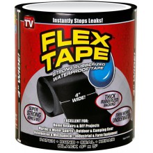 Водонепроницаемая изоляционная клейкая лента скотч 10х150 см Flex Tape черный (as-1446) Водонепроницаемая изоляционная клейкая лента скотч 10х150 см Flex Tape черный (as-1446)