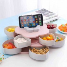 Обертаюча тарілка органайзер для закусок фруктів і солодкого Kitchen Boxes (as-10331) Обертаюча тарілка органайзер для закусок фруктів і солодкого Kitchen Boxes (as-10331)