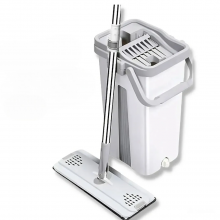 Швабра с ведром и двумя микрофибрами Scratch Cleaning Mop набор для уборки с отжимом, поворот 360°, нижний слив, 6 л Белый (kt-6046) Швабра с ведром и двумя микрофибрами Scratch Cleaning Mop набор для уборки с отжимом, поворот 360°, нижний слив, 6 л Белый (kt-6046)