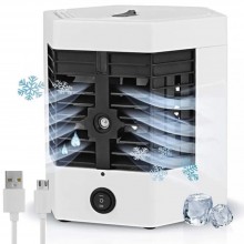 Мини кондиционер с эффектом увлажнения и прохлады воздуха Air Ultra мини-вентилятор Белый (Li-333) Мини кондиционер с эффектом увлажнения и прохлады воздуха Air Ultra мини-вентилятор Белый (Li-333)