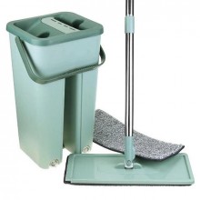 Швабра лентяйка с ведром 5л Scratch Mop комплект для уборки с автоматическим отжимом и 2 насадками Бирюзовый (ol-ТК0002003) Швабра лентяйка с ведром 5л Scratch Mop комплект для уборки с автоматическим отжимом и 2 насадками Бирюзовый (ol-ТК0002003)