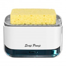Кухонный диспенсер для моющего средства SOAP PUMP нажимной с губкой Белый (VD-7237) Кухонный диспенсер для моющего средства SOAP PUMP нажимной с губкой Белый (VD-7237)